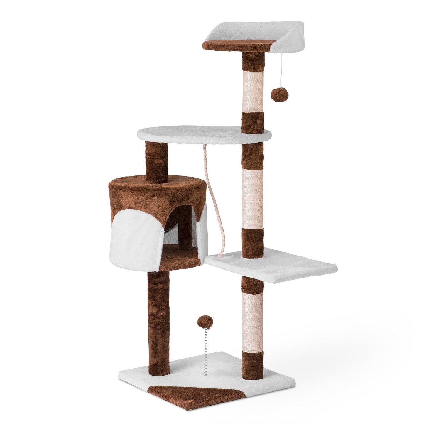 Cat claw stand 112 cm DR-260 Pethaus brown/white