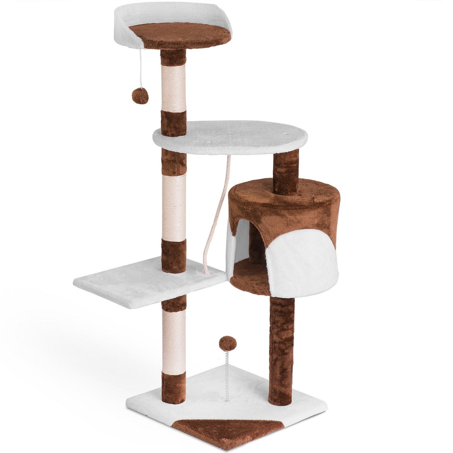 Cat claw stand 112 cm DR-260 Pethaus brown/white