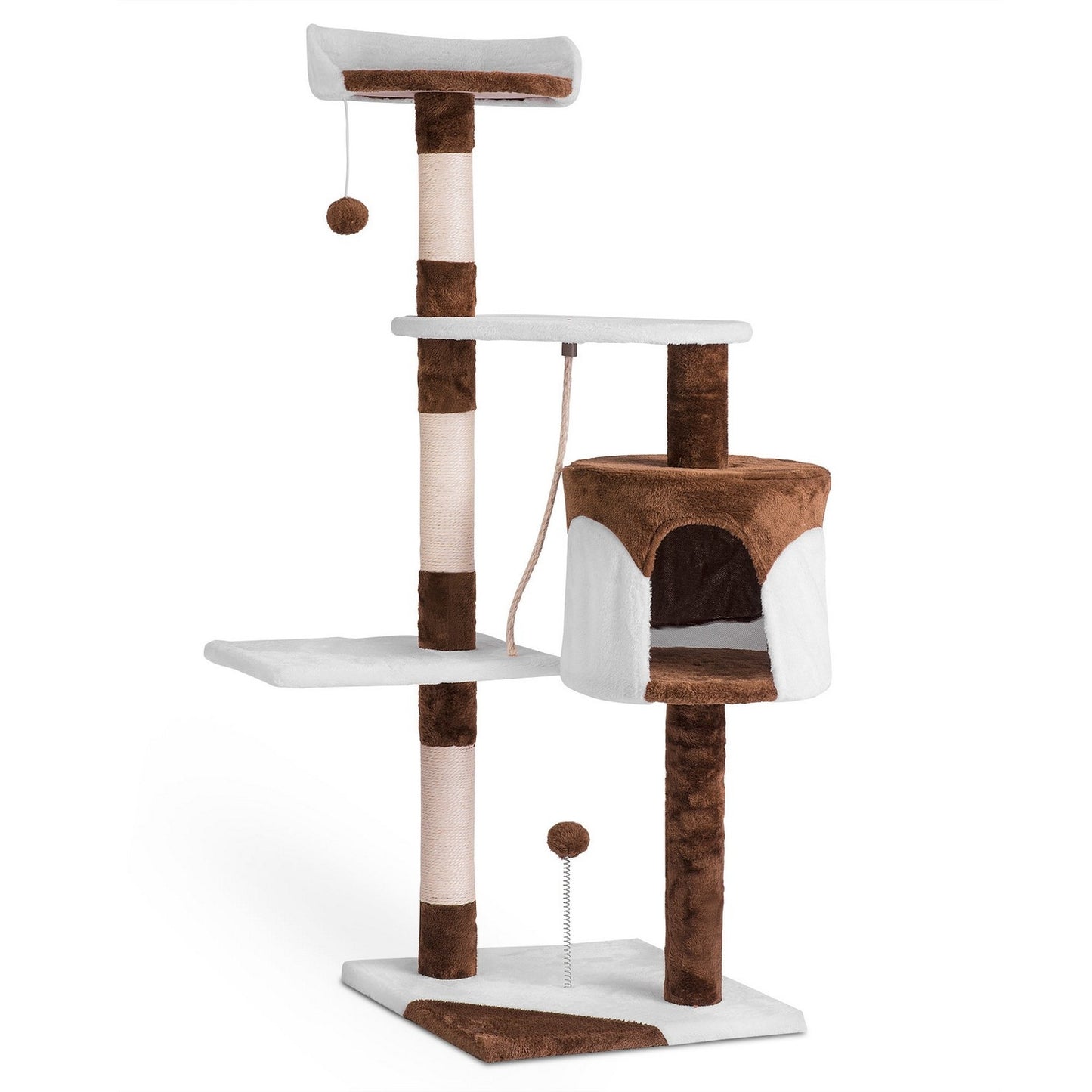 Cat claw stand 112 cm DR-260 Pethaus brown/white