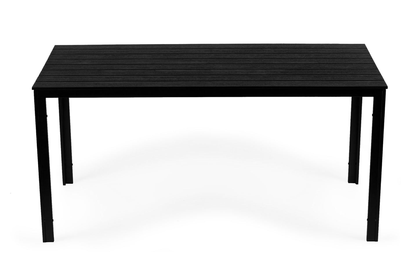 Catering garden table 156 x 78 cm Black