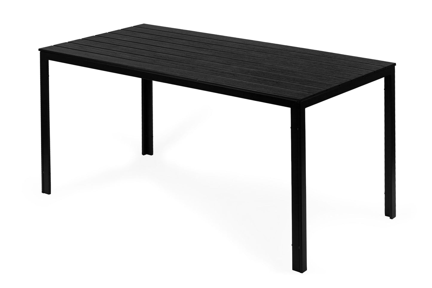 Catering garden table 156 x 78 cm Black