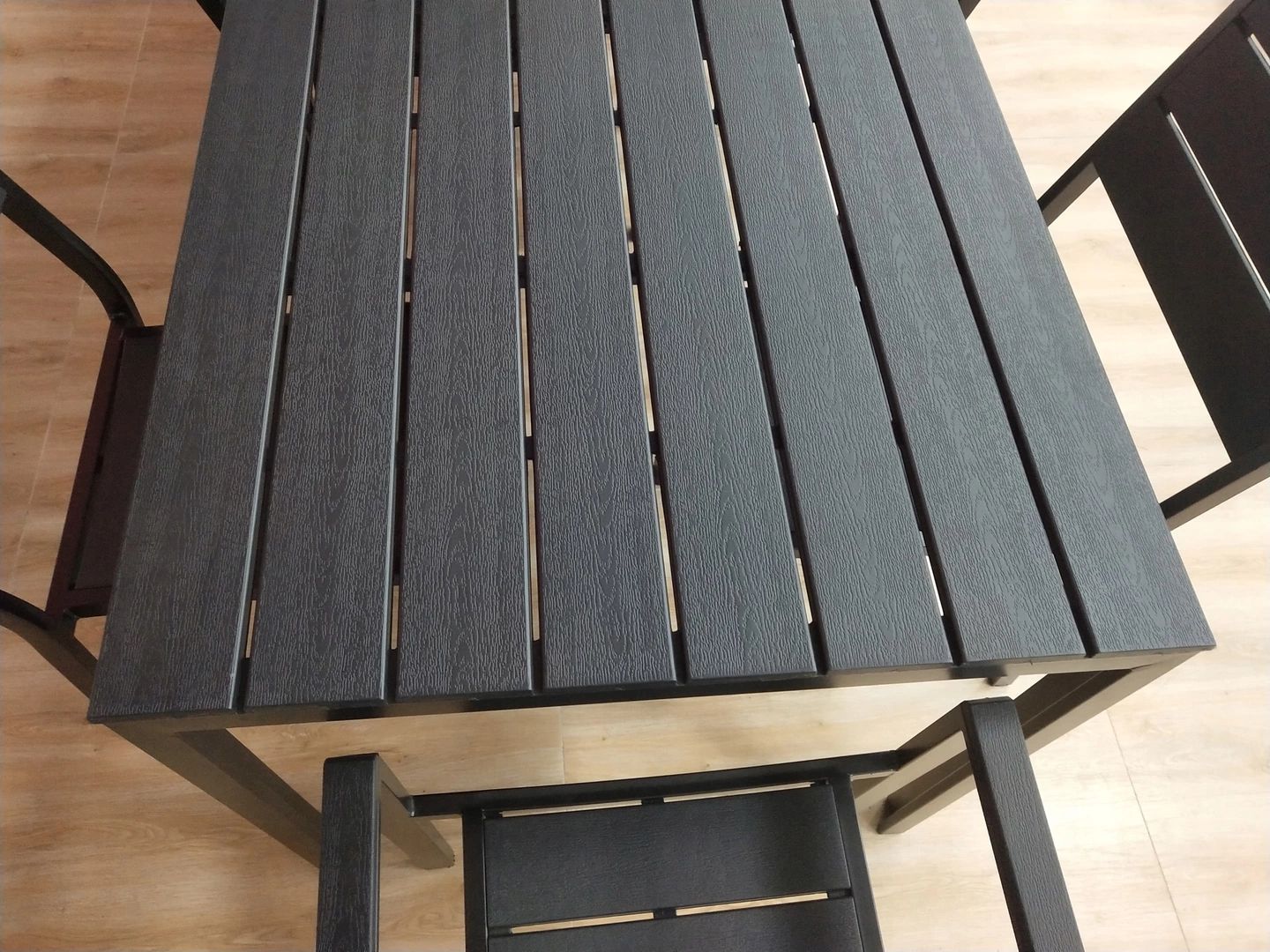 Catering garden table 156 x 78 cm Black