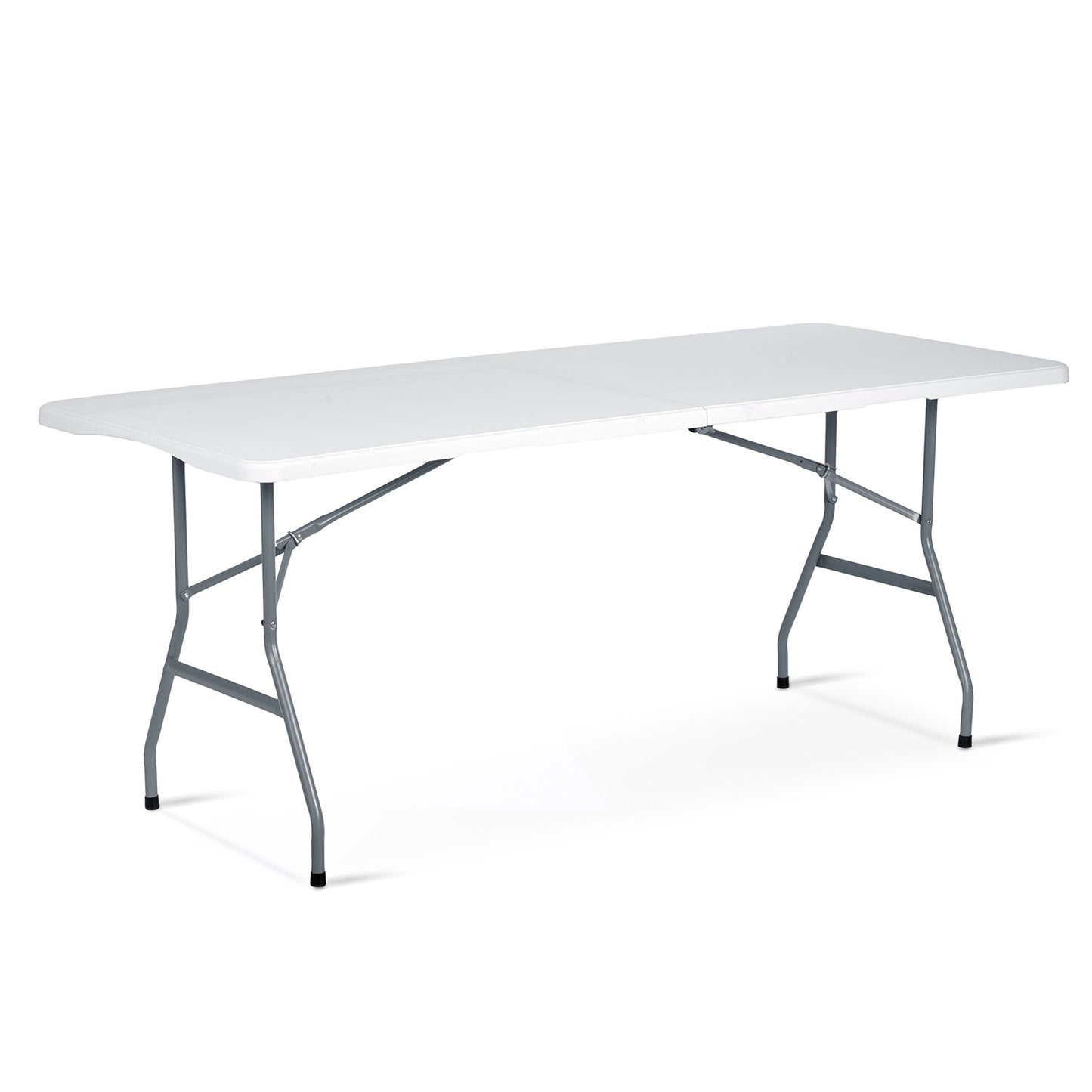 Catering set garden folding table + 2 benches 180 cm Plonos white