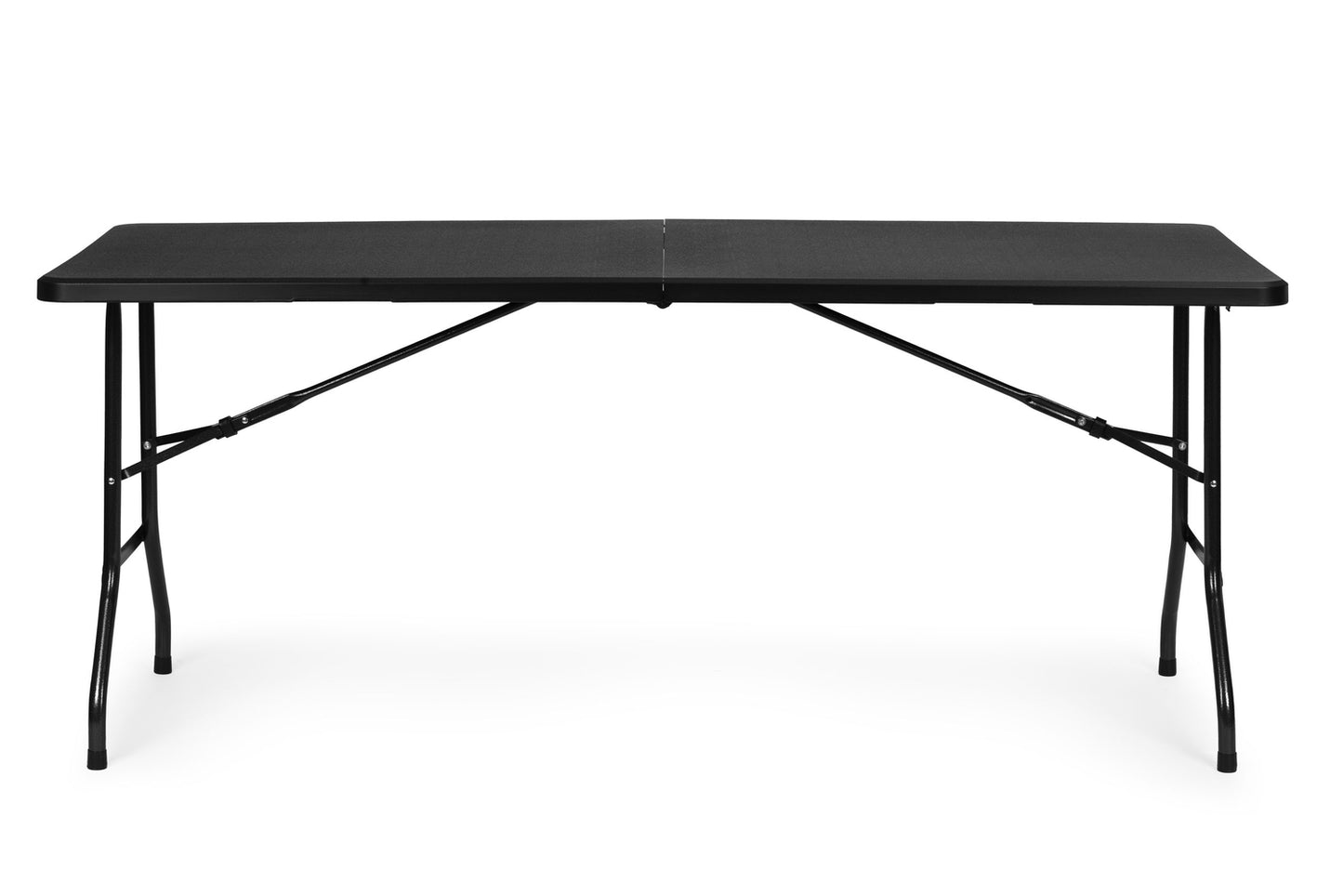 Catering table 180 cm, foldable into a suitcase, black, ModernHome
