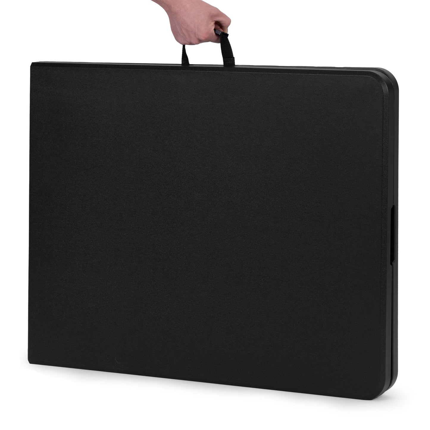 Catering table 180 cm, foldable into a suitcase, black, ModernHome