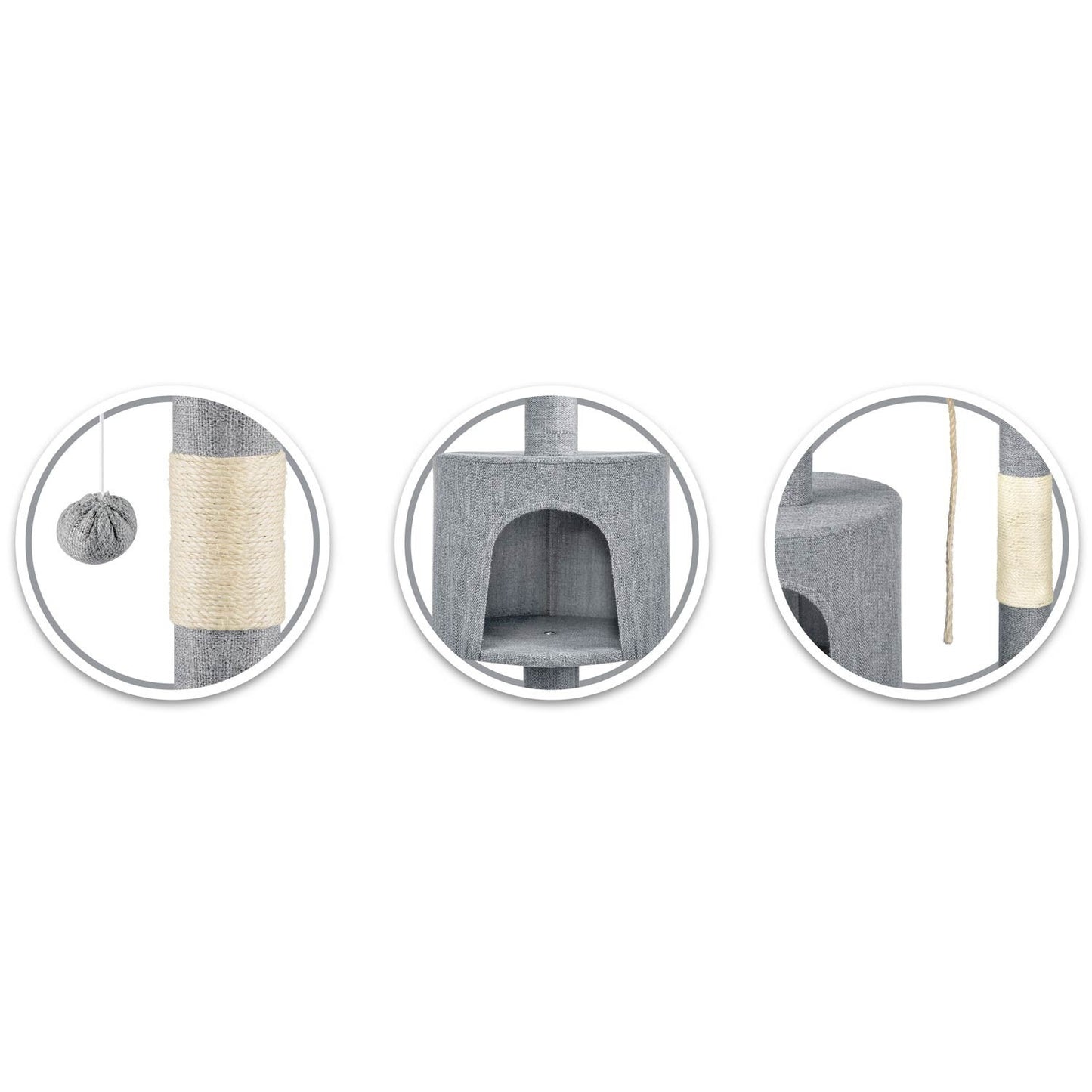 Cat scratcher 111 cm PH-005 Pethaus Grey