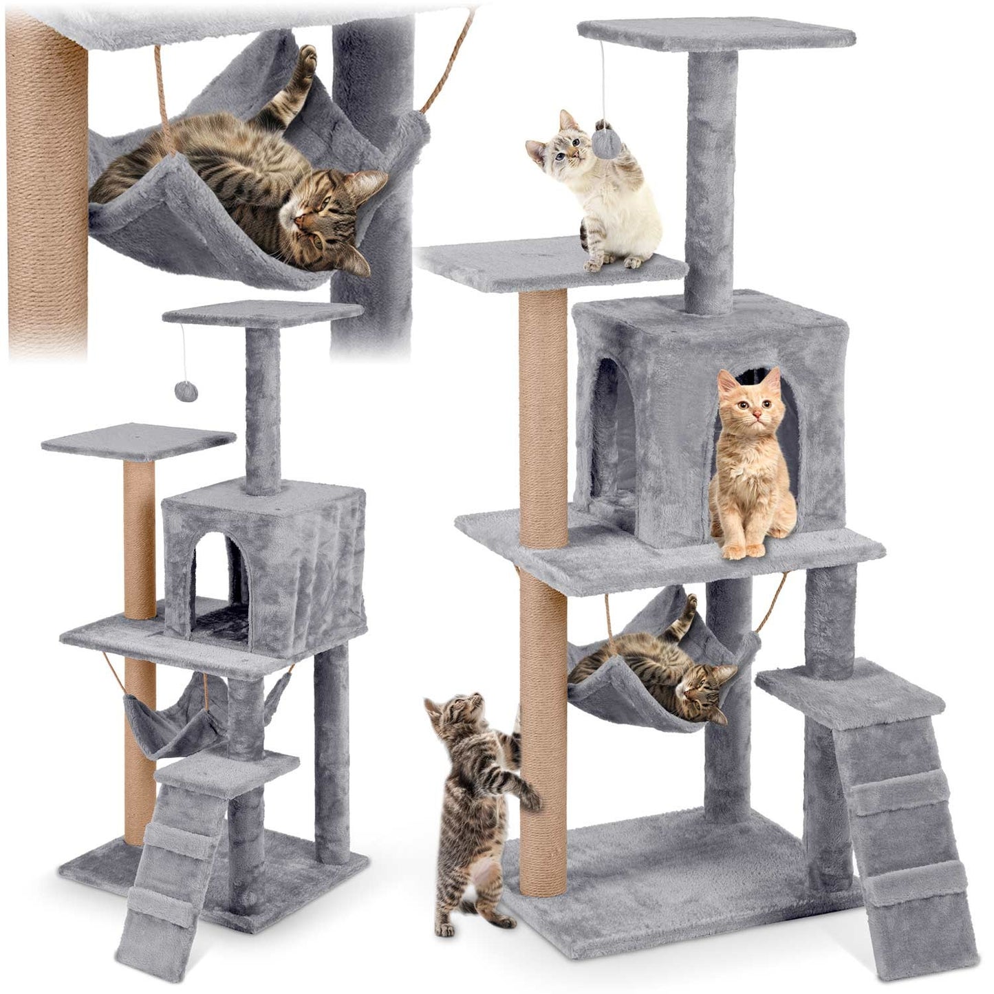Cat scratcher 125 cm Pethaus PH-007 gray