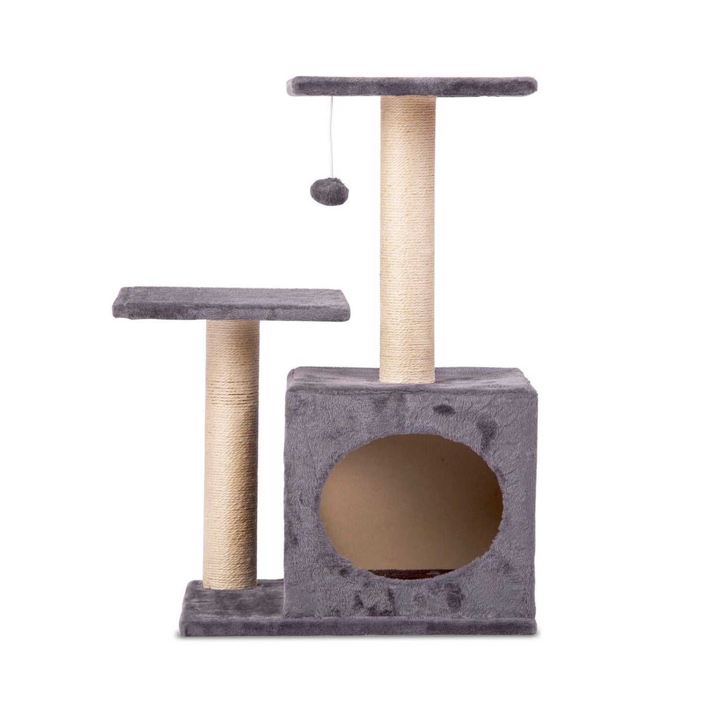 Cat scratcher 71 cm DR-263 Pethaus with mouse, light grey