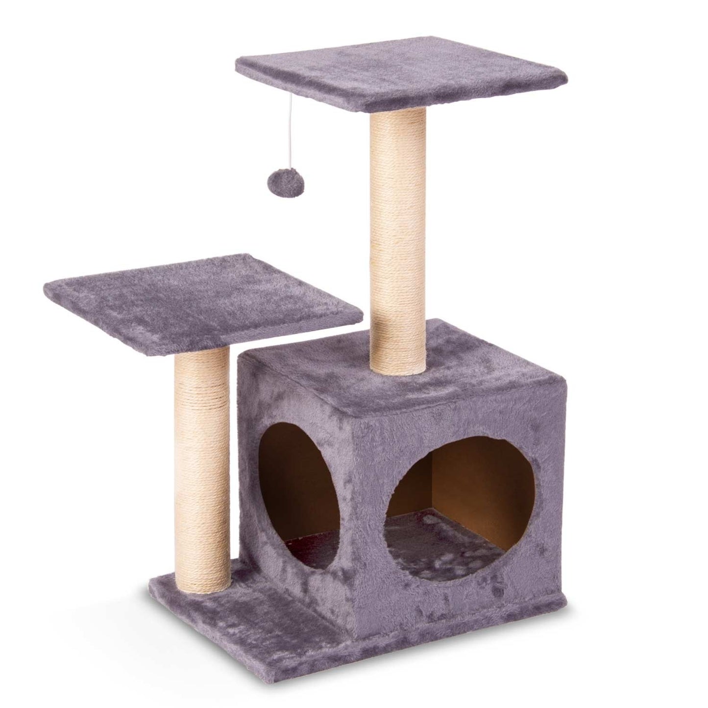 Cat scratcher 71 cm DR-263 Pethaus with mouse, light grey
