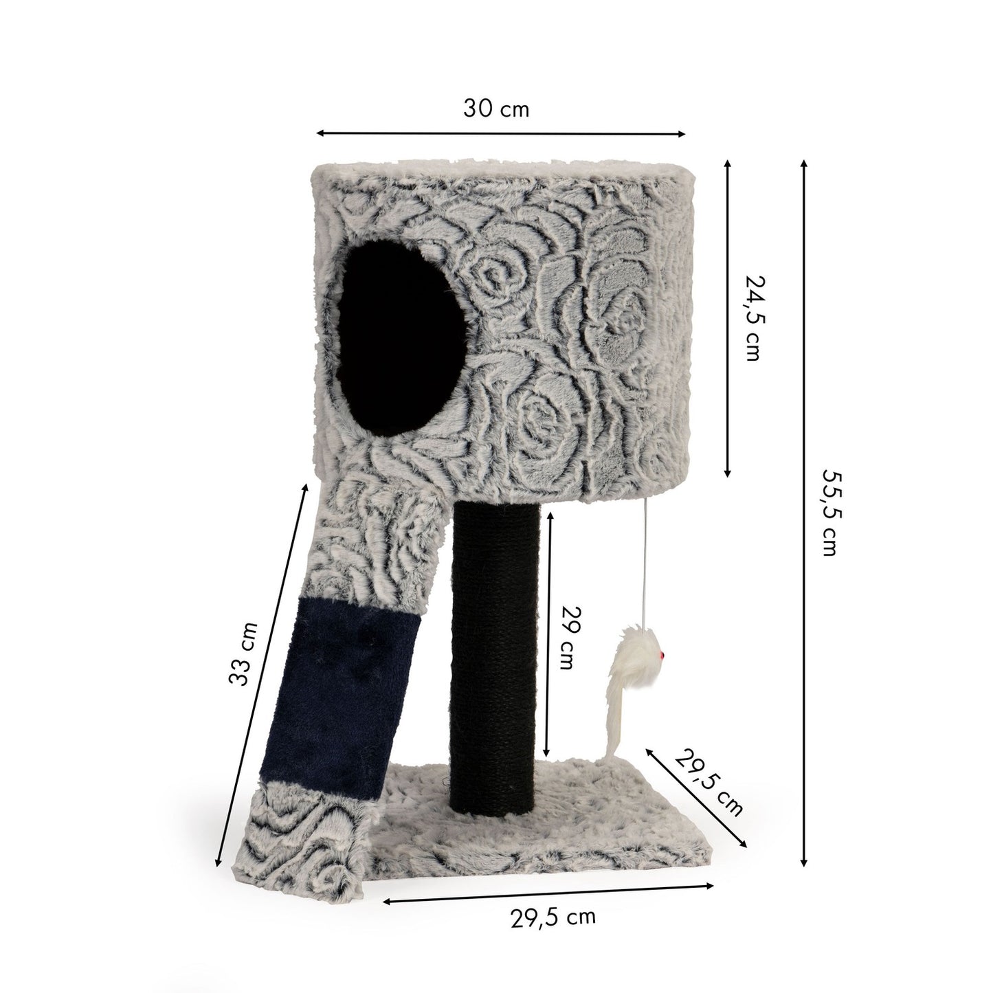 Cat scratcher bunk tree hanging toy
