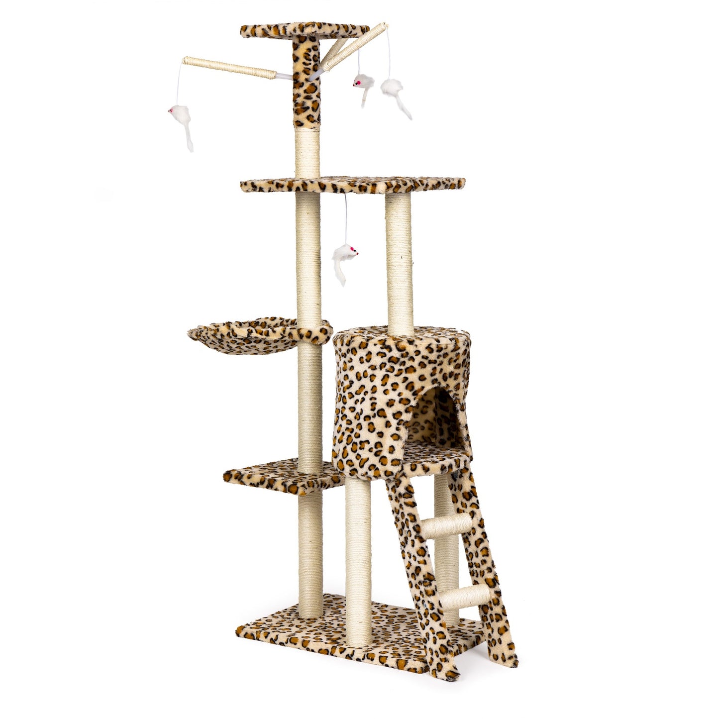 Cat scratcher, house, tree, bed, 138cm xl, Panther