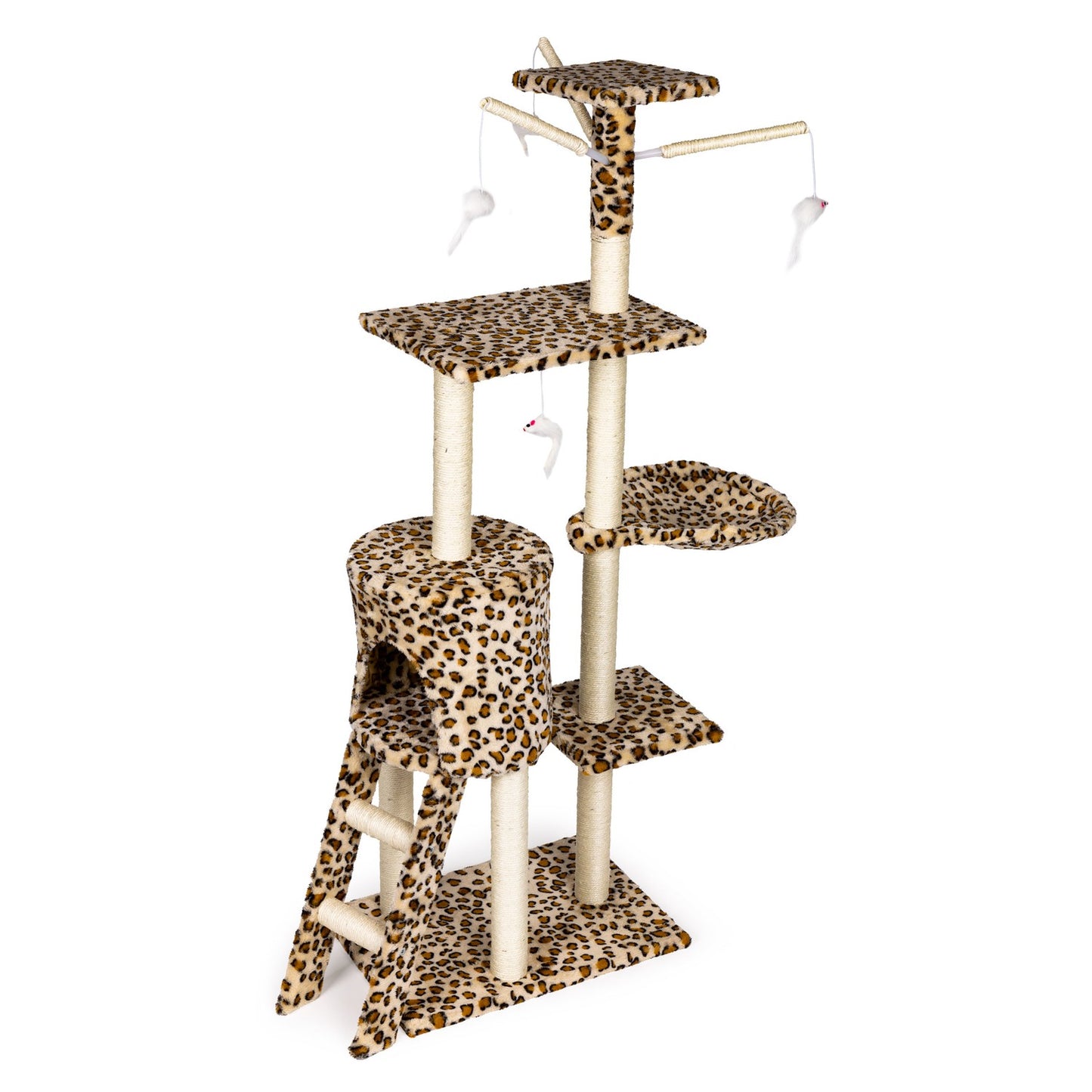 Cat scratcher, house, tree, bed, 138cm xl, Panther