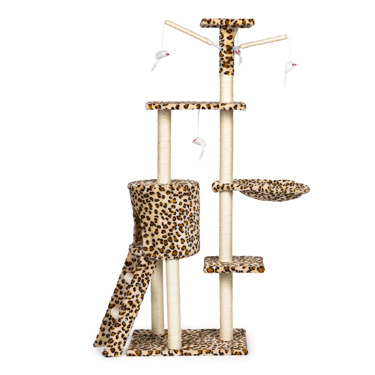 Cat scratcher, house, tree, bed, 138cm xl, Panther