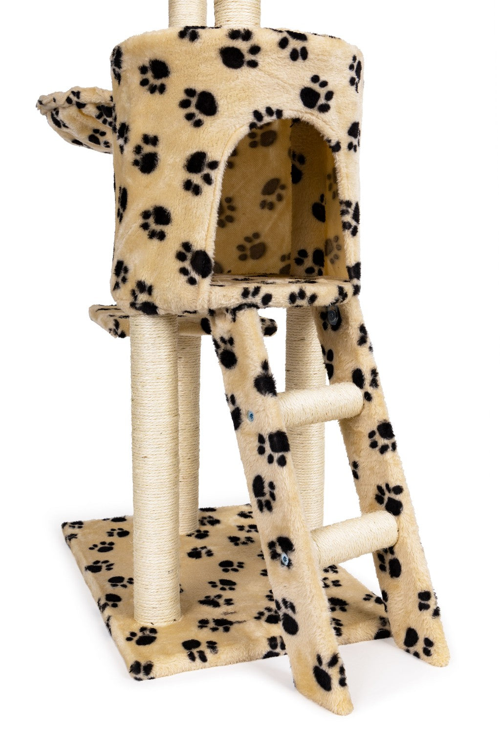 Cat scratcher, house, tree, bed, 138cm xl, Paw prints