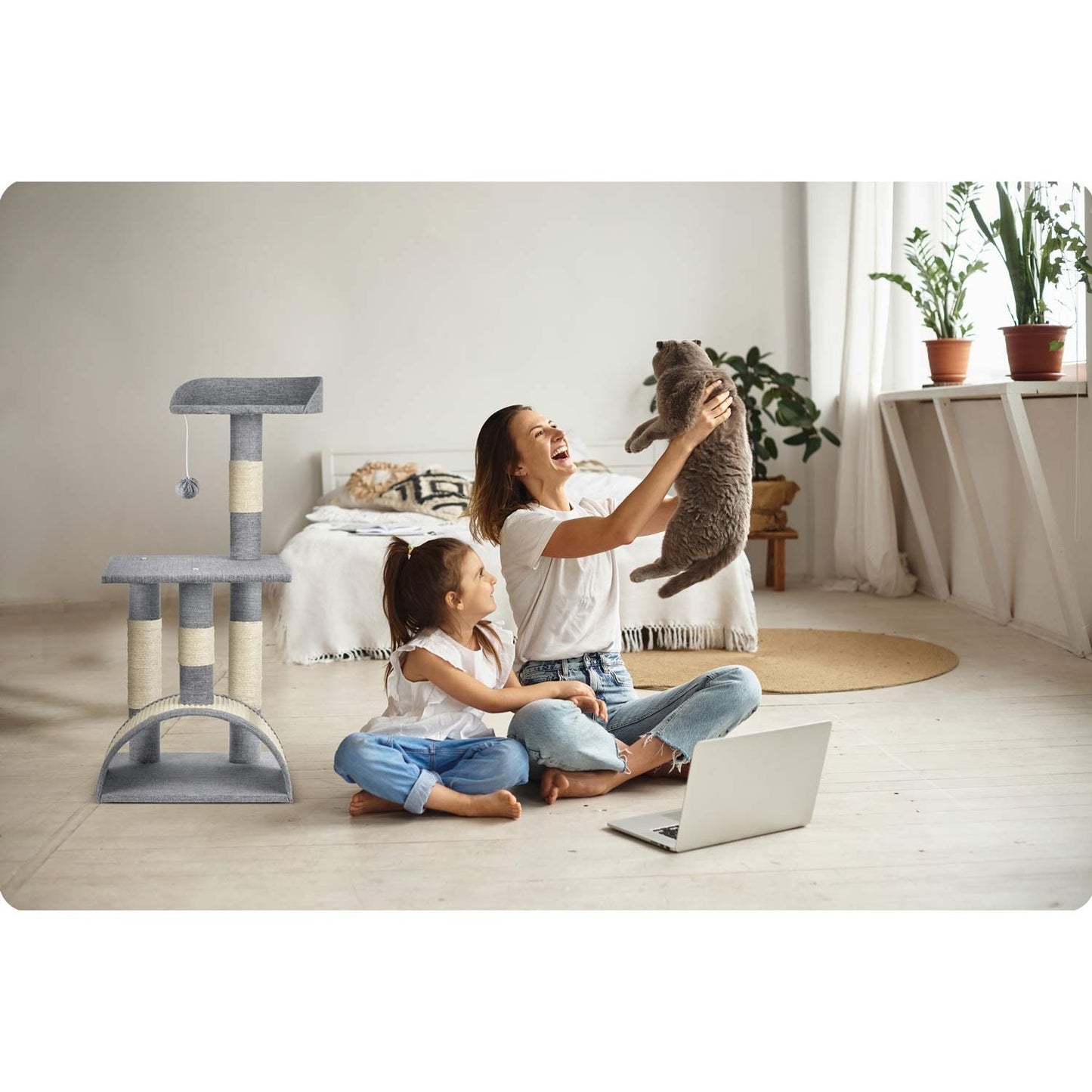 Cat scratching post 79 cm PH-003 Pethaus grey