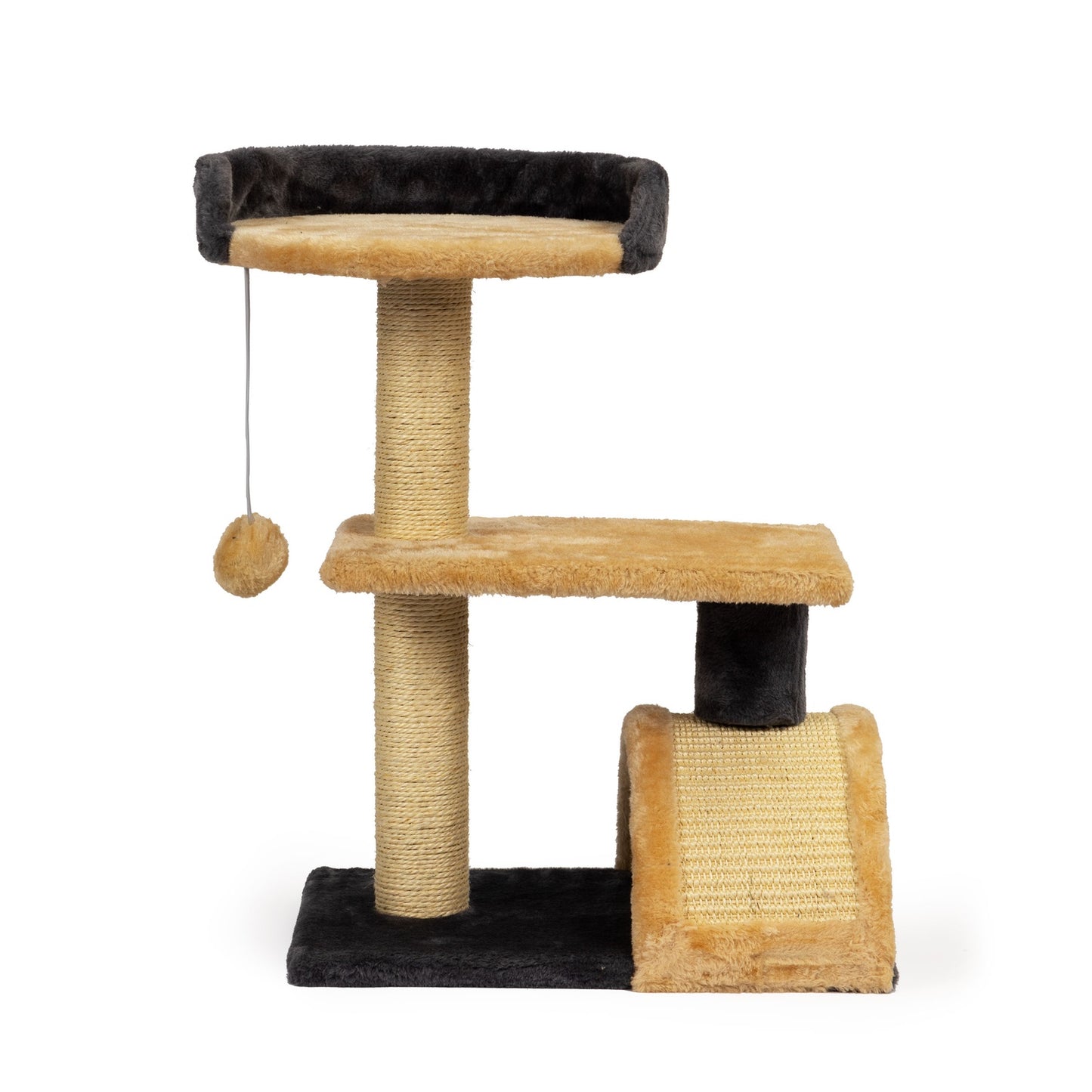 Cat scratching post hanging toy