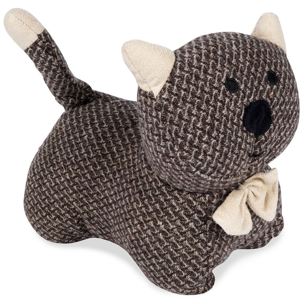 Cat-shaped door stop: Protects against slamming doors in children's rooms