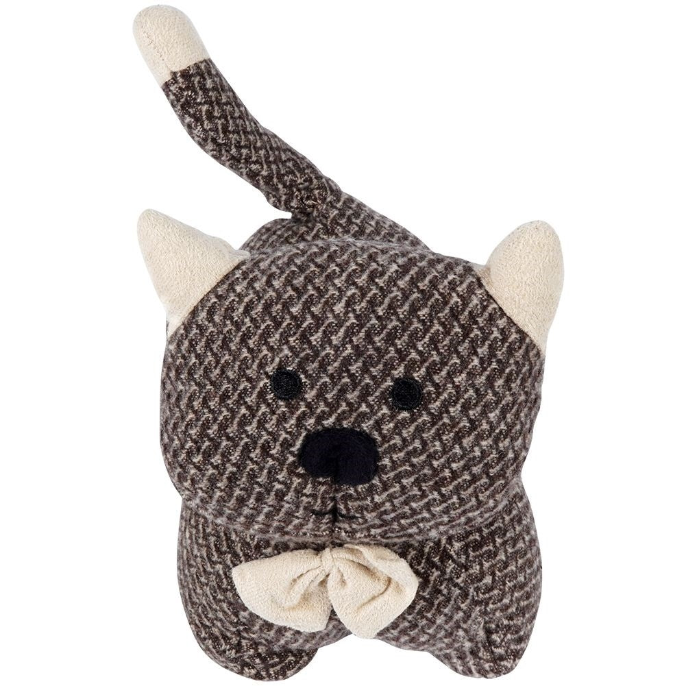 Cat-shaped door stop: Protects against slamming doors in children's rooms