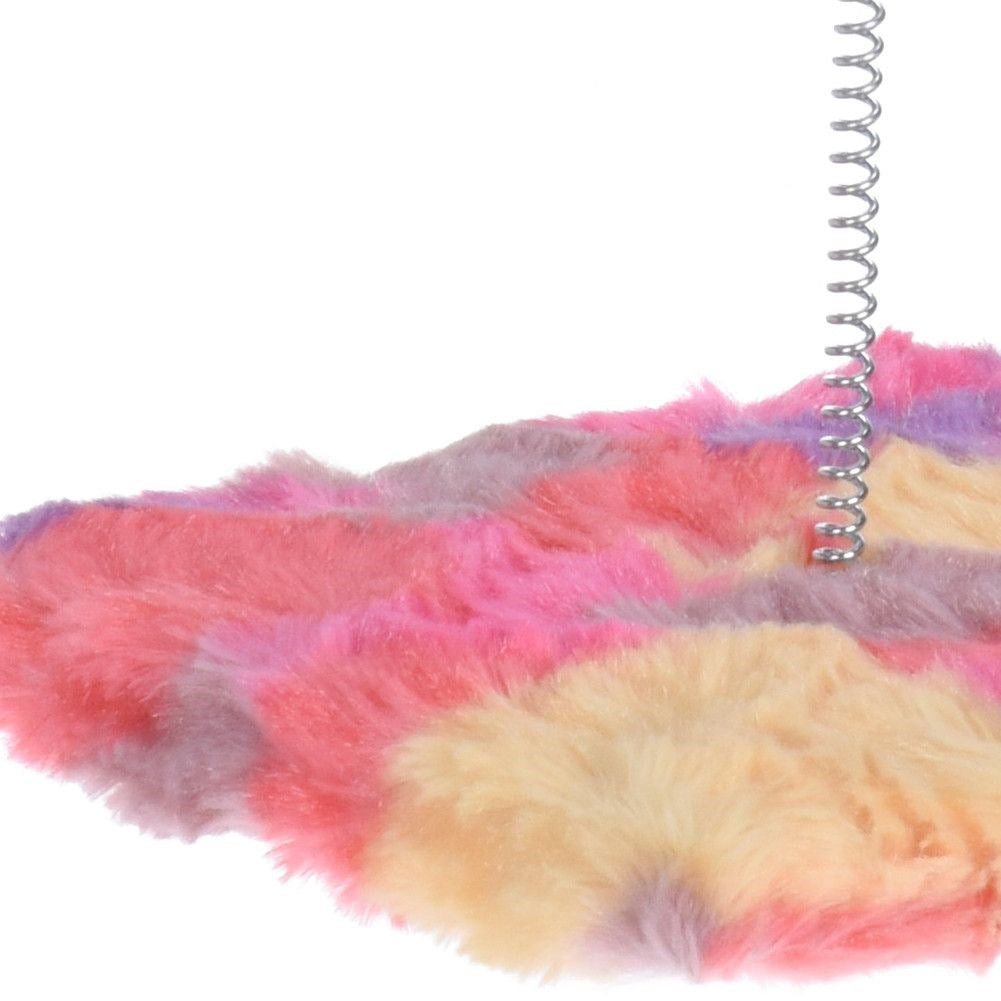Cat toy mouse on spring 15x15x20 cm