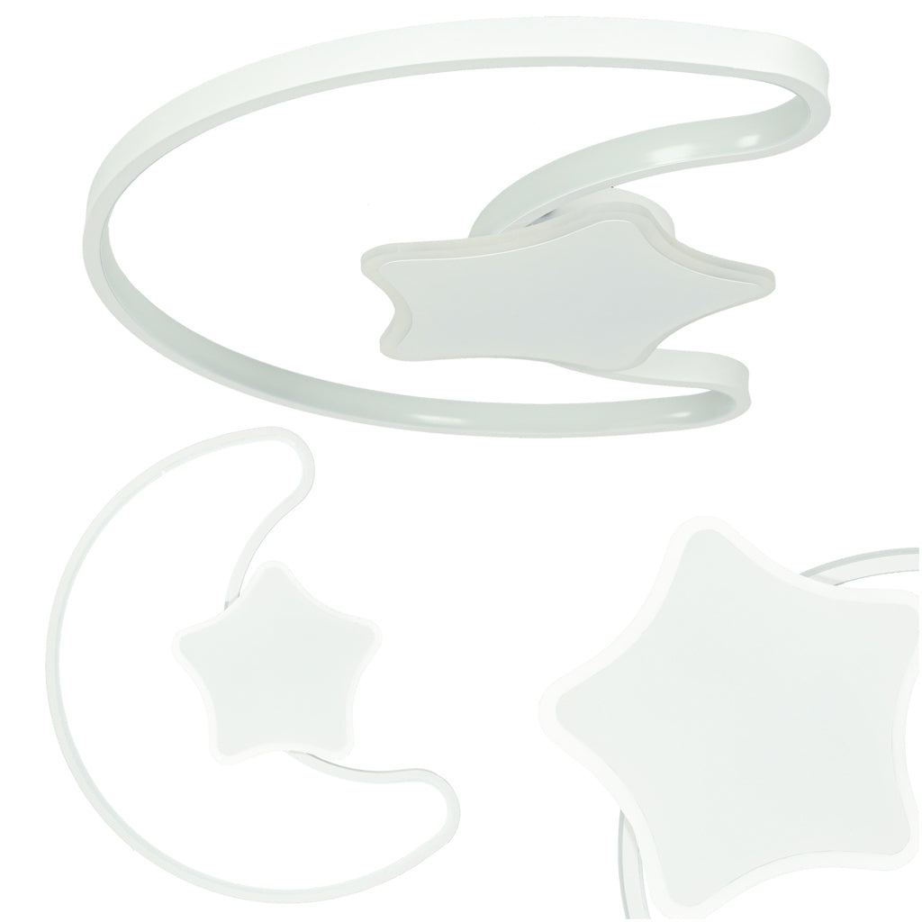 Ceiling plafond LED wall lamp moon remote control