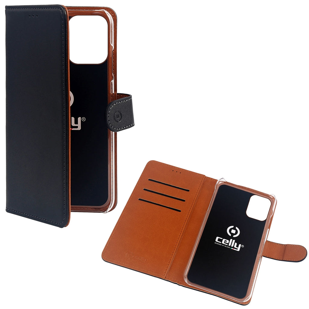 Celly Wallet Wallet case for iPhone 13 - Black