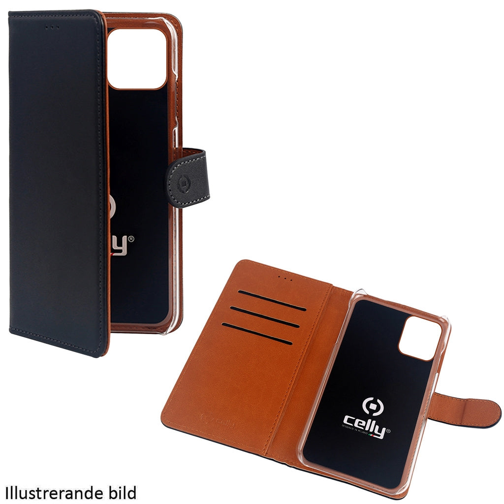 Celly Wallet case for iPhone 12 Pro & iPhone 12 - Black