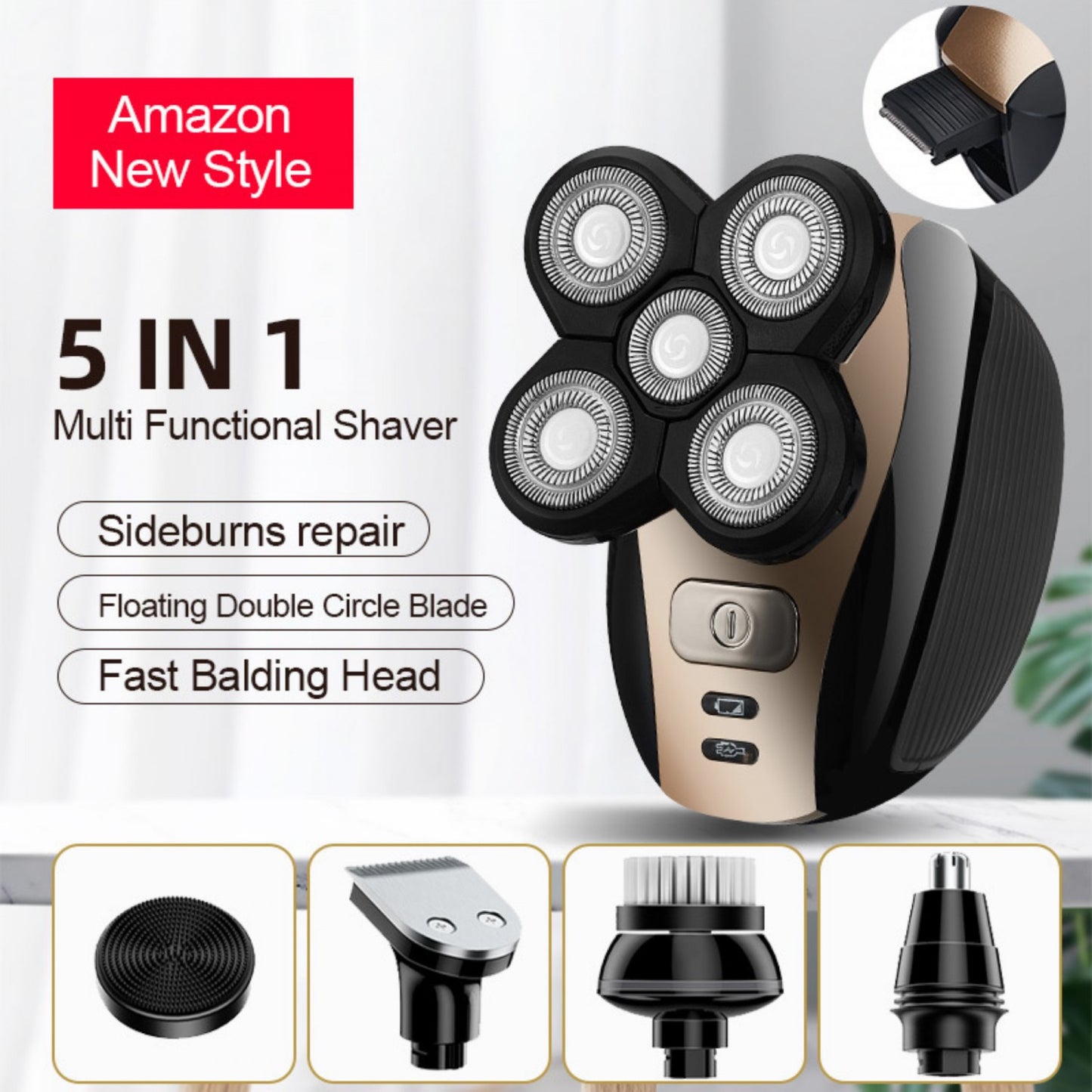 Cenocco Beauty 5 in 1 Precision Trimmer, Facial Cleaner, and Grooming Kit