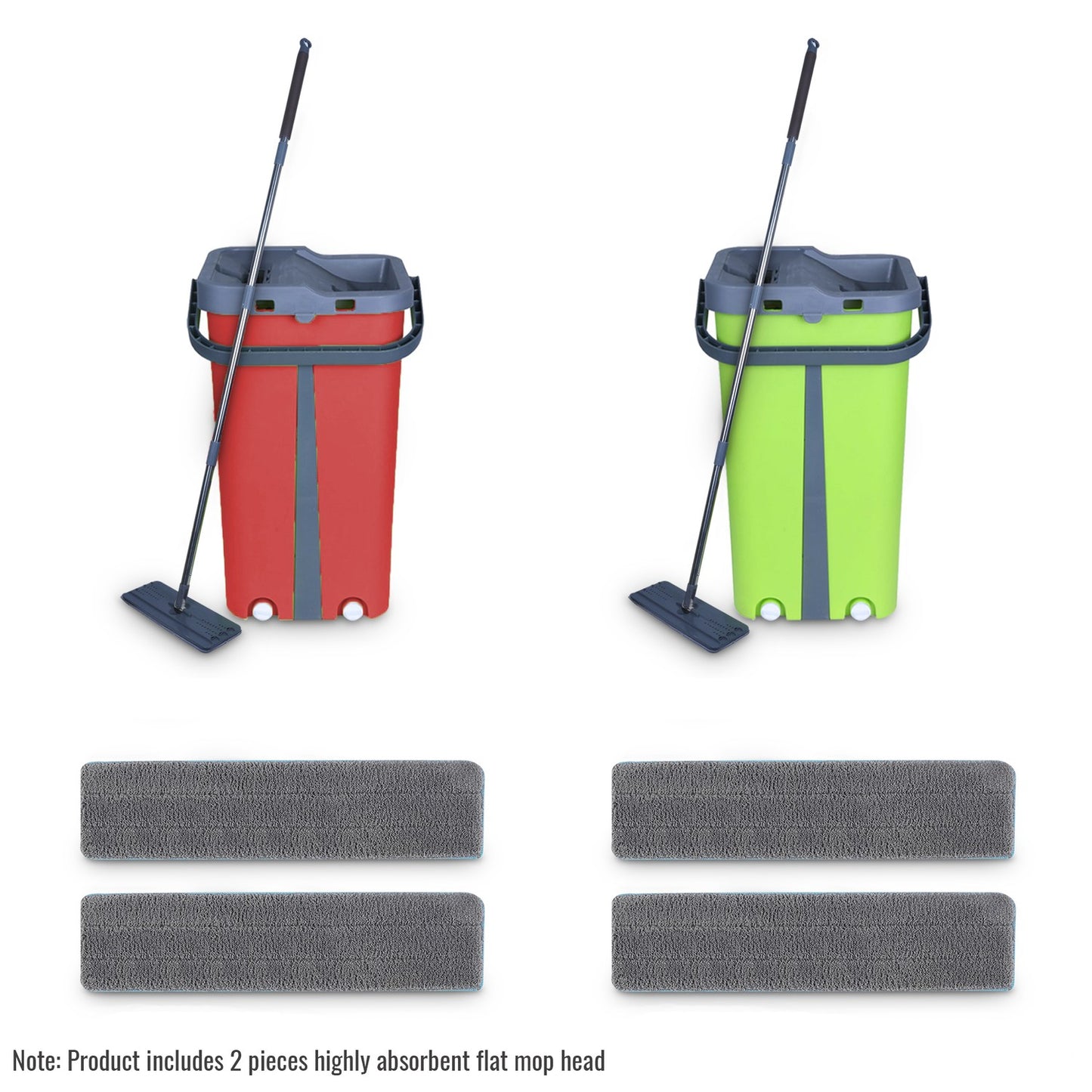 Cenocco CC-9077: Flat Mop with Bucket Red