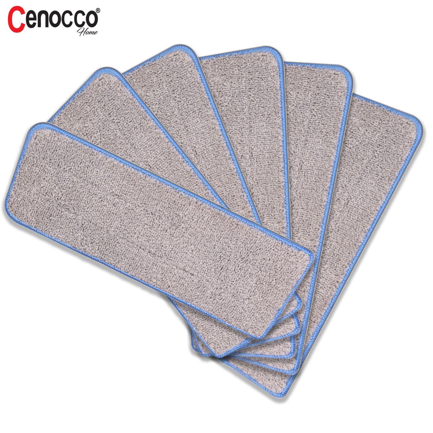 Cenocco CC-MOPM6: Set of 6 Washable Microfiber Mop Replacement Pads