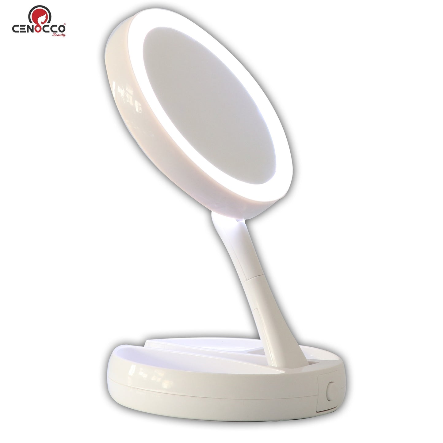 Cenocco Foldable LED Vanity Mirror