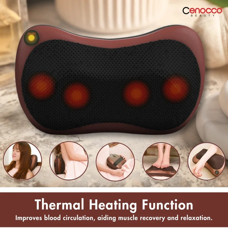 Cenocco Multi-functional Massage Pillow Brown