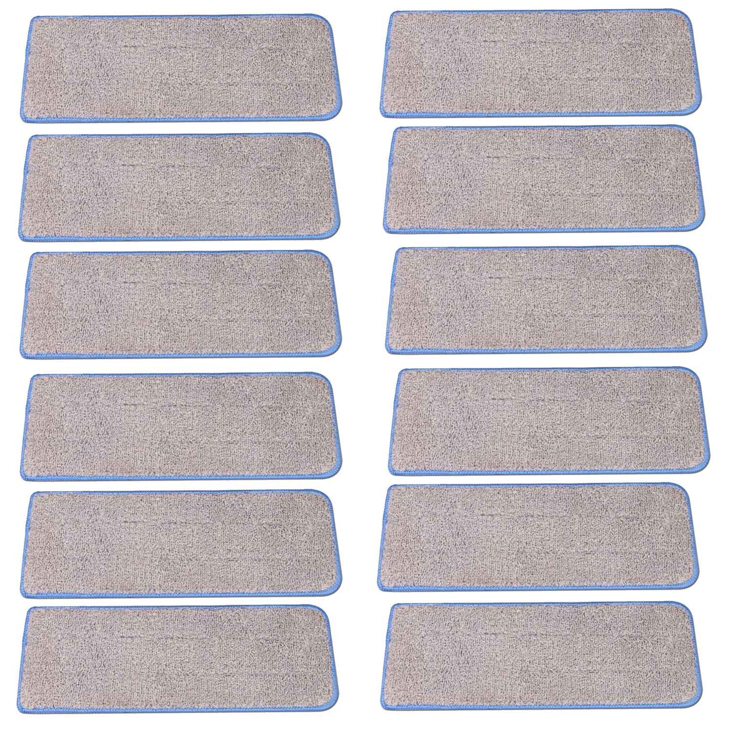 Cenocco Set of 12 Washable Microfiber Mop Replacement Pads