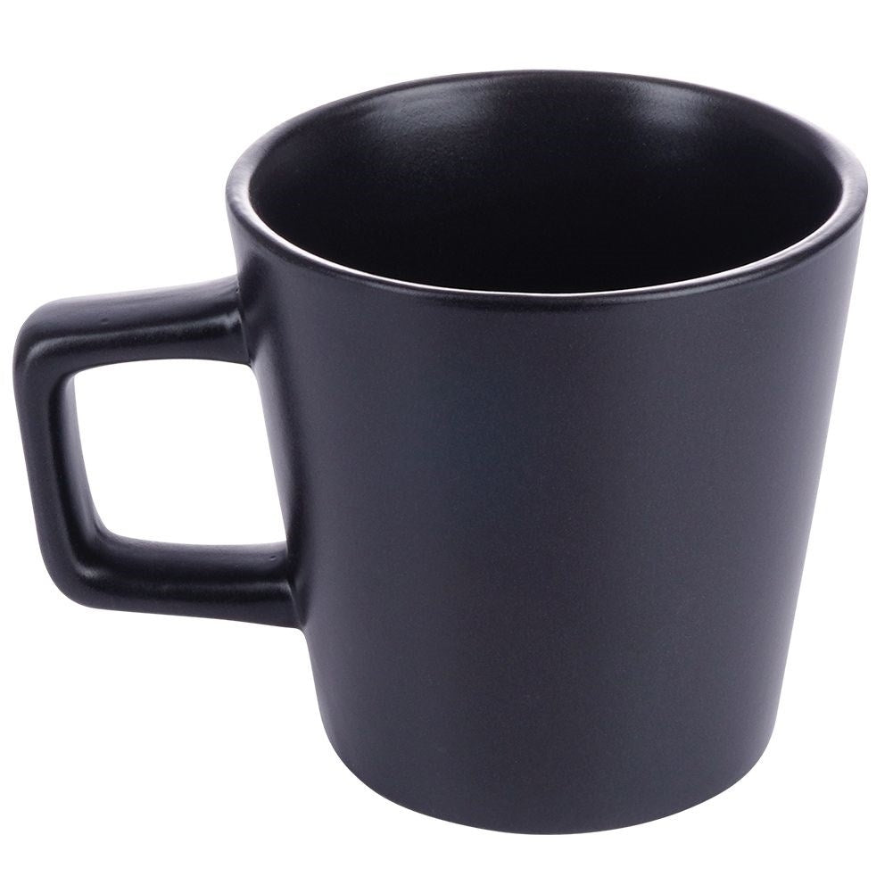 Ceramic 16-piece set for 4, matt black, dishwasher safe