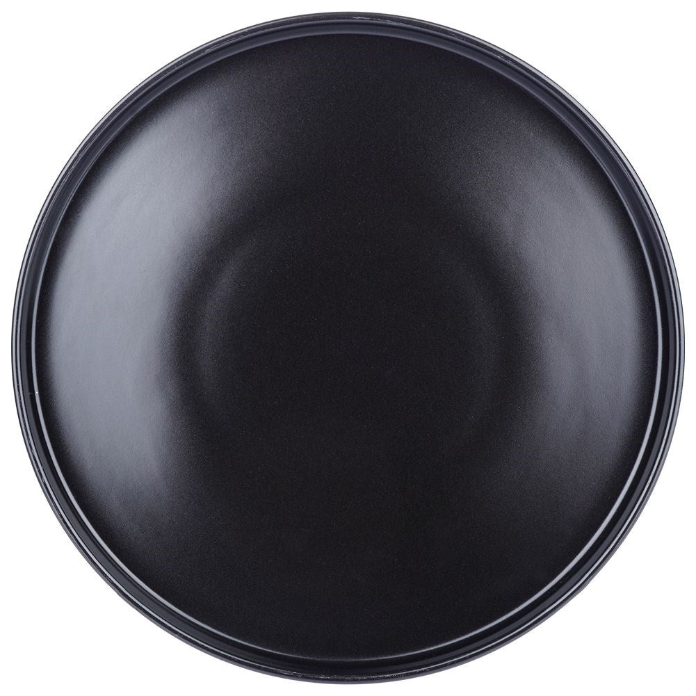 Ceramic 16-piece set for 4, matt black, dishwasher safe