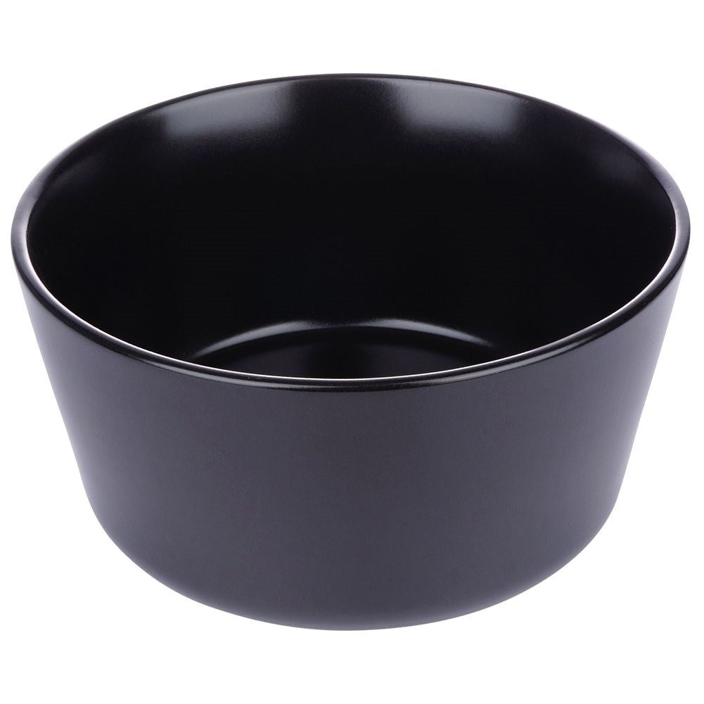Ceramic 16-piece set for 4, matt black, dishwasher safe