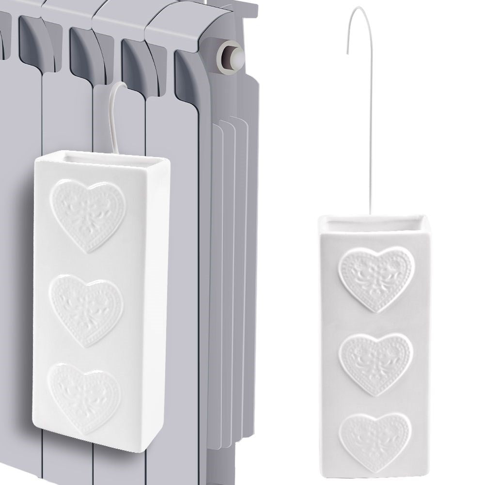 Ceramic Air Humidifier for Element with Heart Motif