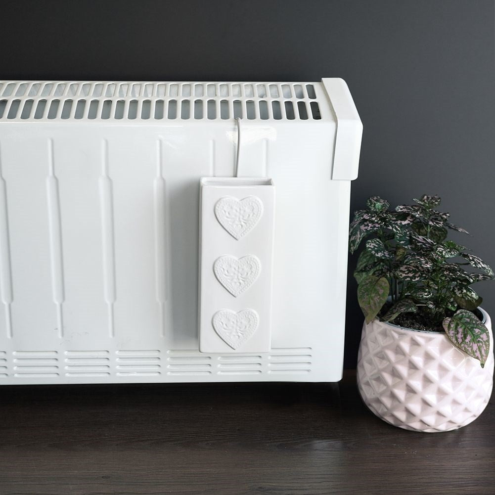 Ceramic Air Humidifier for Element with Heart Motif