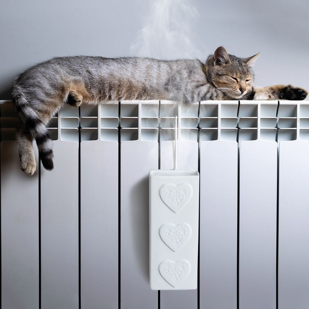 Ceramic Air Humidifier for Element with Heart Motif