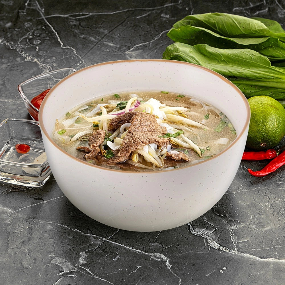 Ceramic Bowl, Beige, 18 cm, 1.2 L Capacity