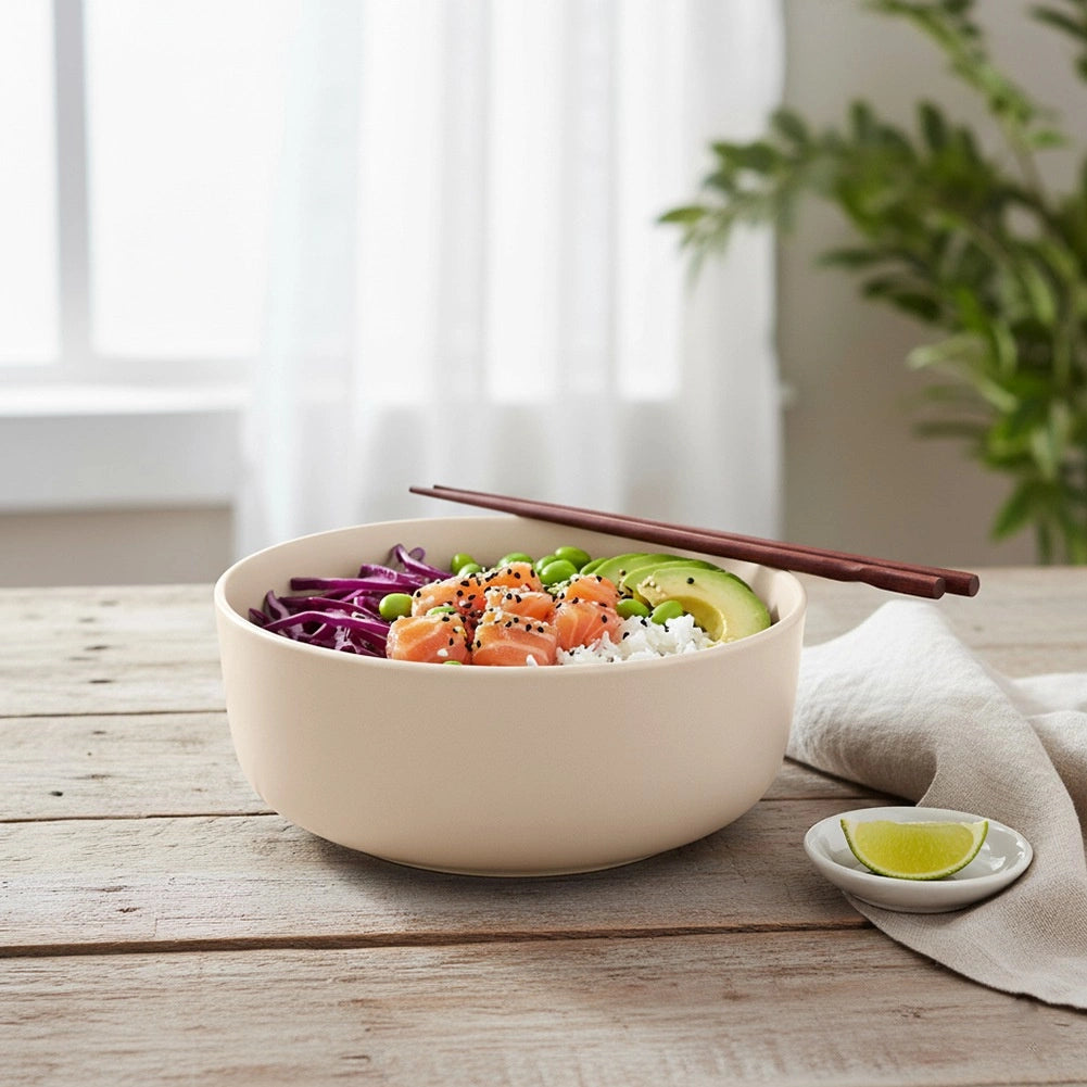 Ceramic Bowl, Cream, 830 ml, 16 cm Diameter