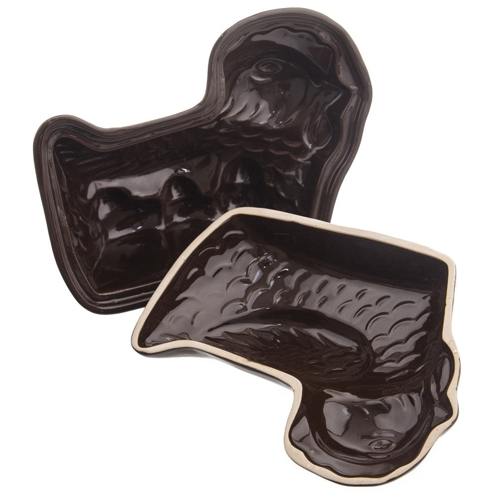 Ceramic Chicken Form for Oven and Microwave