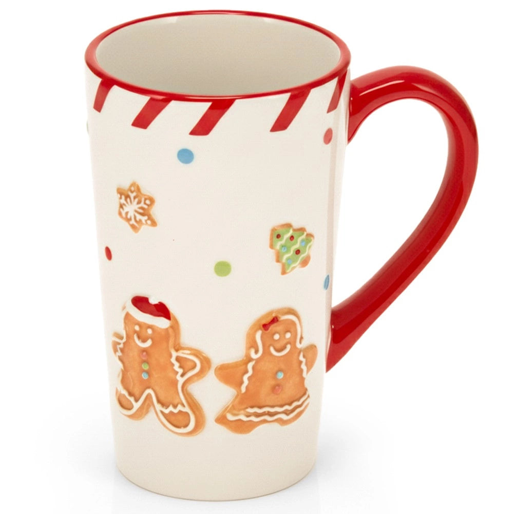 Ceramic Christmas Mug, Gingerbread Man, 570 ml