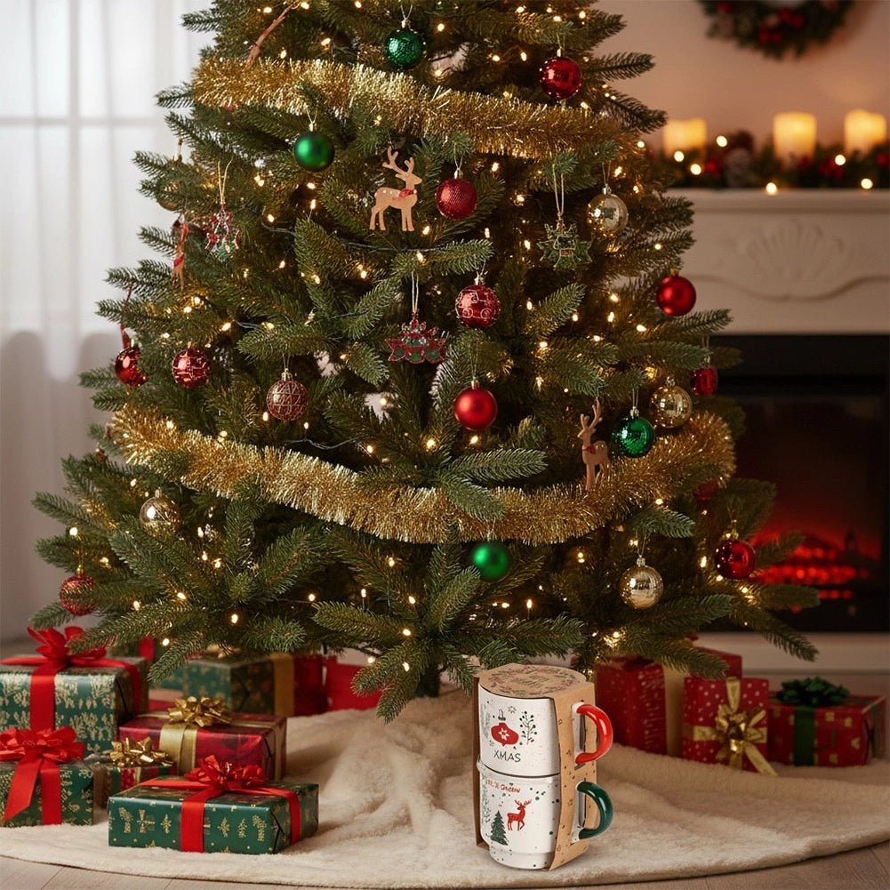 Ceramic Christmas Mugs Set, 350 ml, 2 Pieces