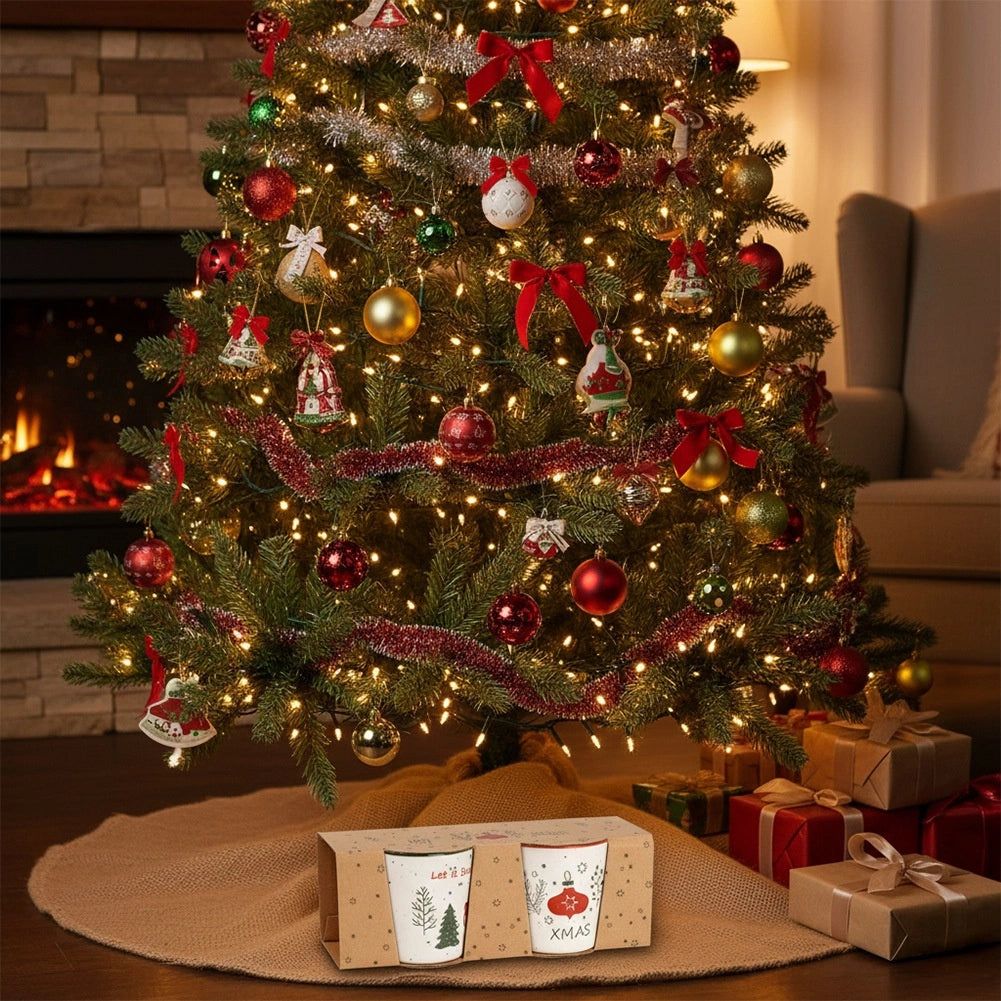 Ceramic Christmas Mugs Set, 350 ml, 2 Pieces