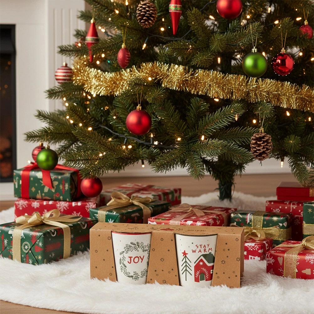 Ceramic Christmas Mugs Set, 350 ml, 2 Pieces