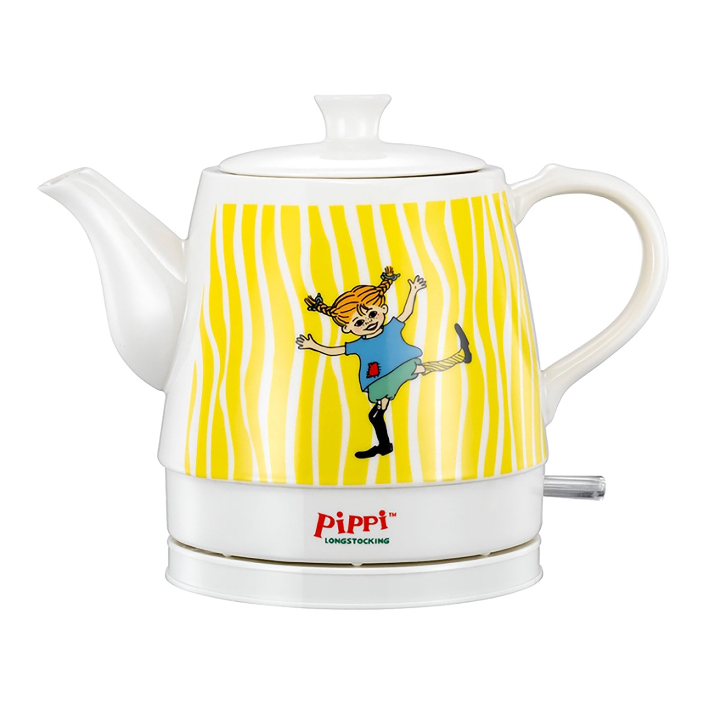 Ceramic Cordless Kettle, 0.8L, Happy Pippi Design