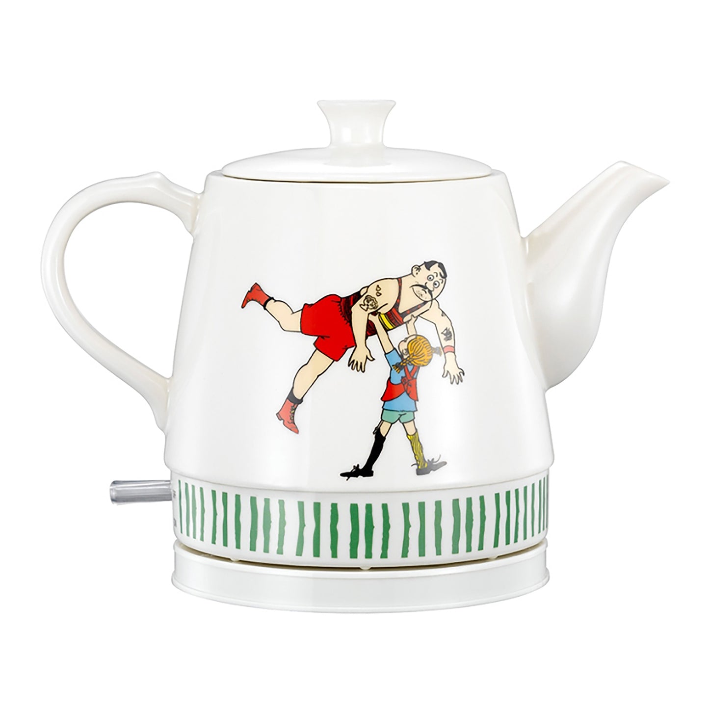 Ceramic Cordless Kettle, 0.8L, Pippi Circus Design