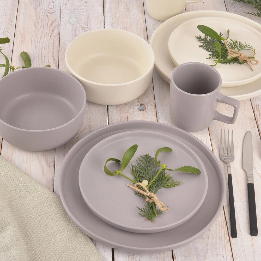 Ceramic Dessert Plate, Cream, 20.5 cm, Dishwasher Safe