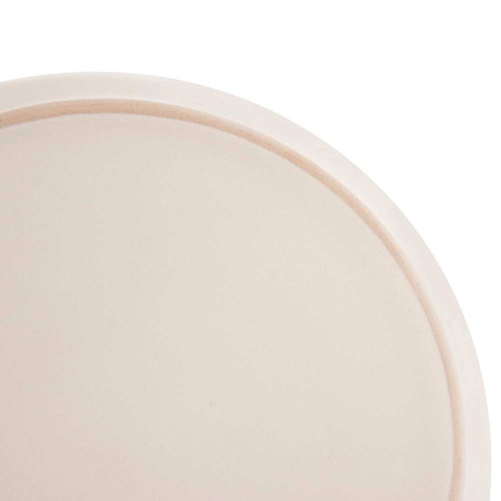 Ceramic Dessert Plate, Cream, 20.5 cm, Dishwasher Safe