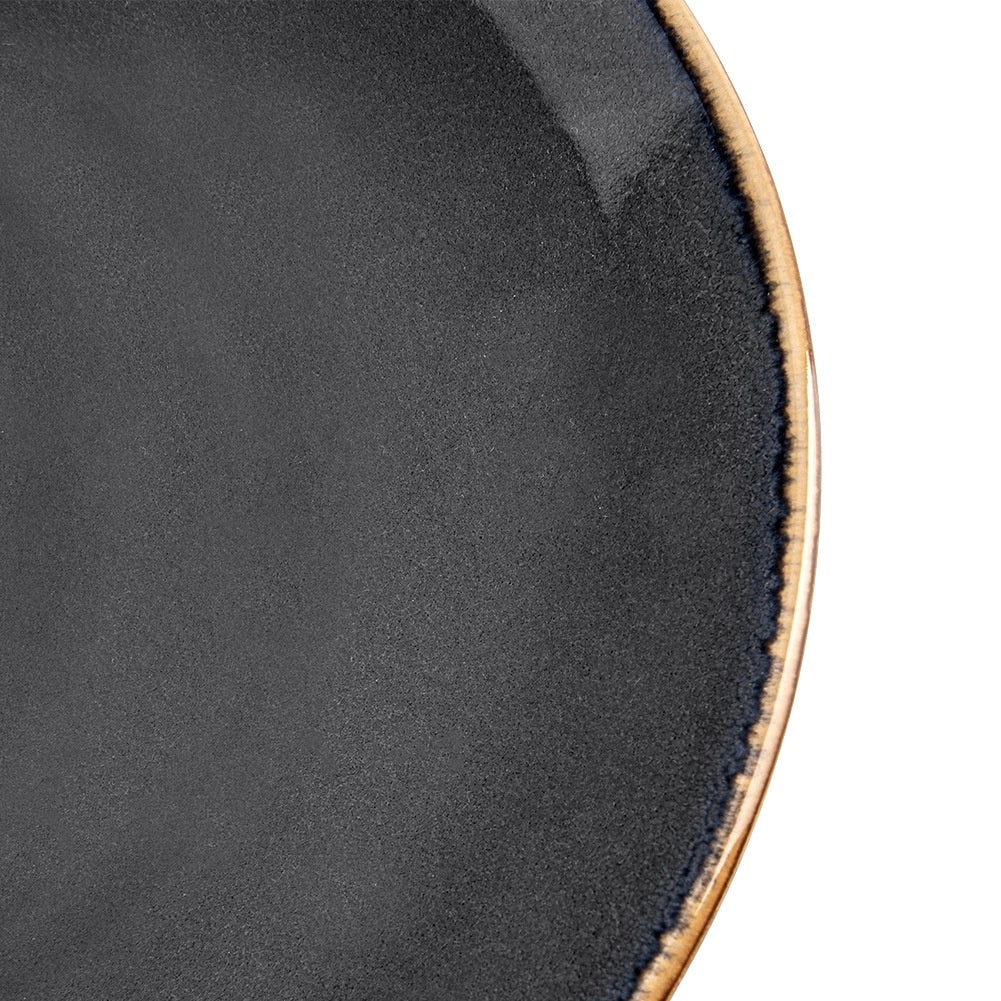 Ceramic Dessert Plate, Gray, 20.5 cm, Dishwasher Safe